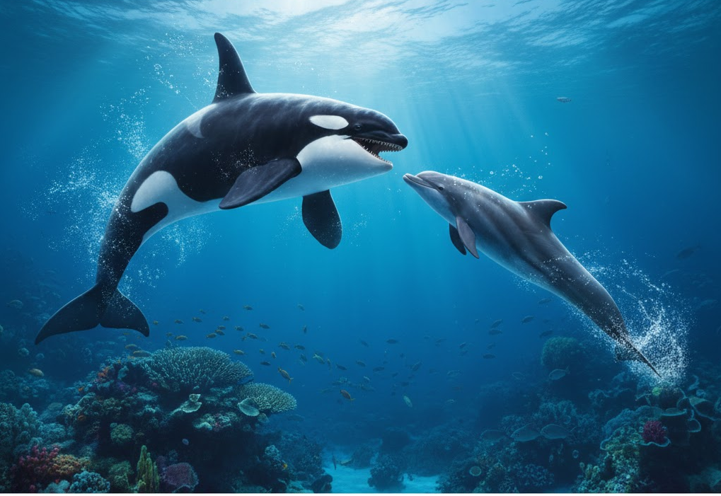 orca vs dolphin