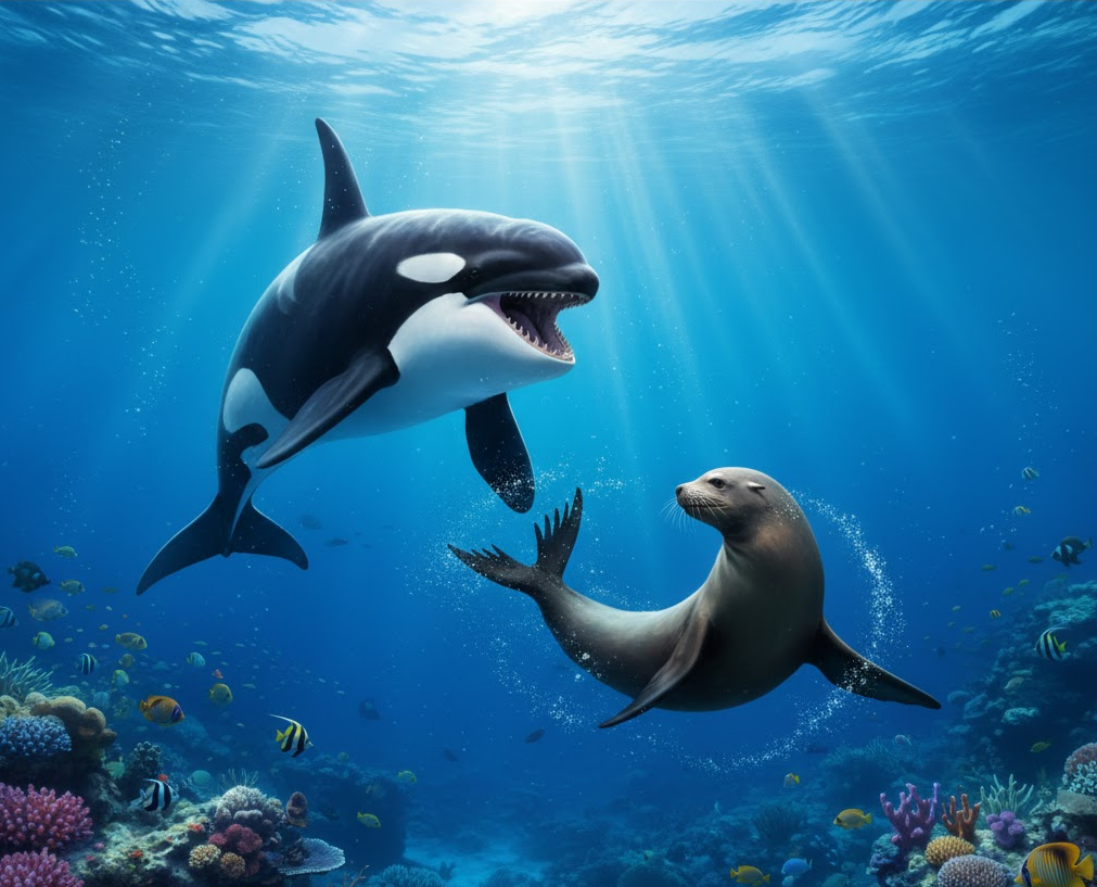 orca vs sea lion