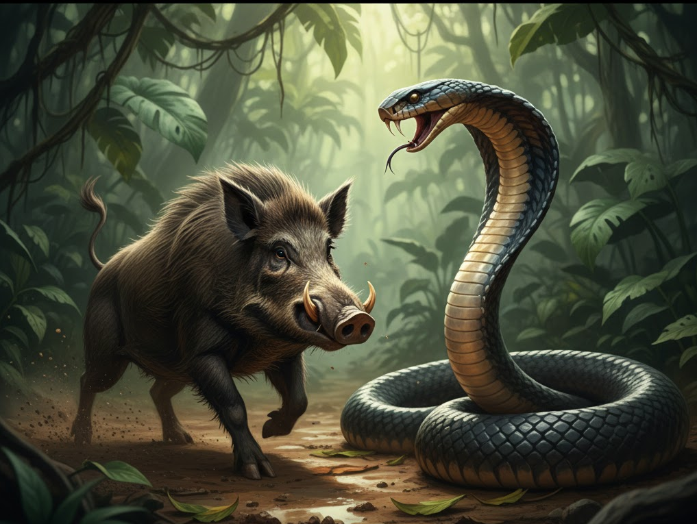 pig vs cobra