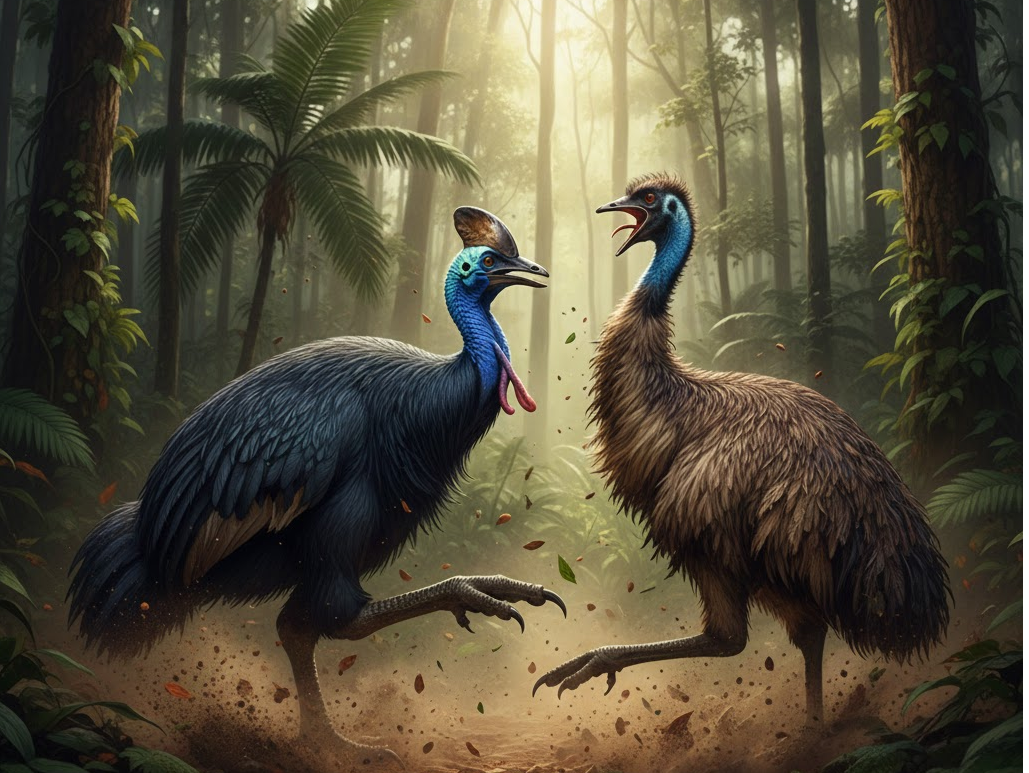 Cassowary vs. Emu